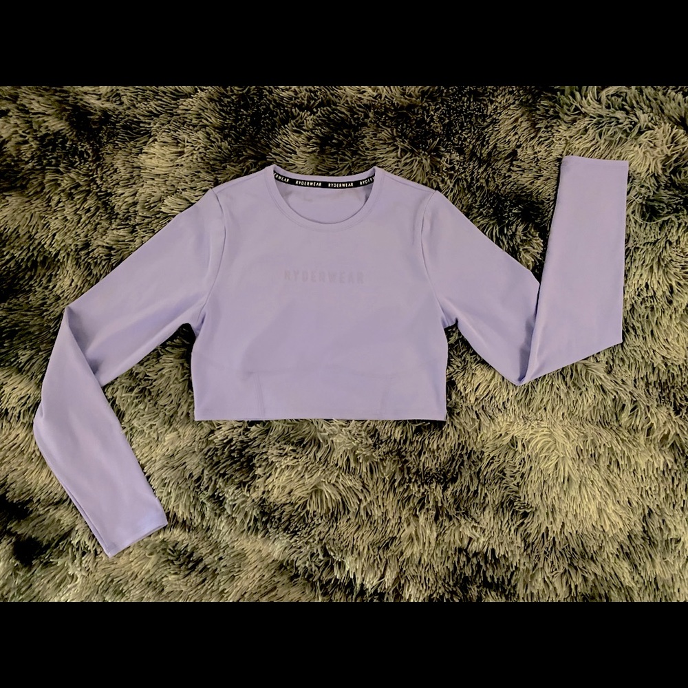 Brand New Without Tags Ryderwear Long Sleeved Crop Top